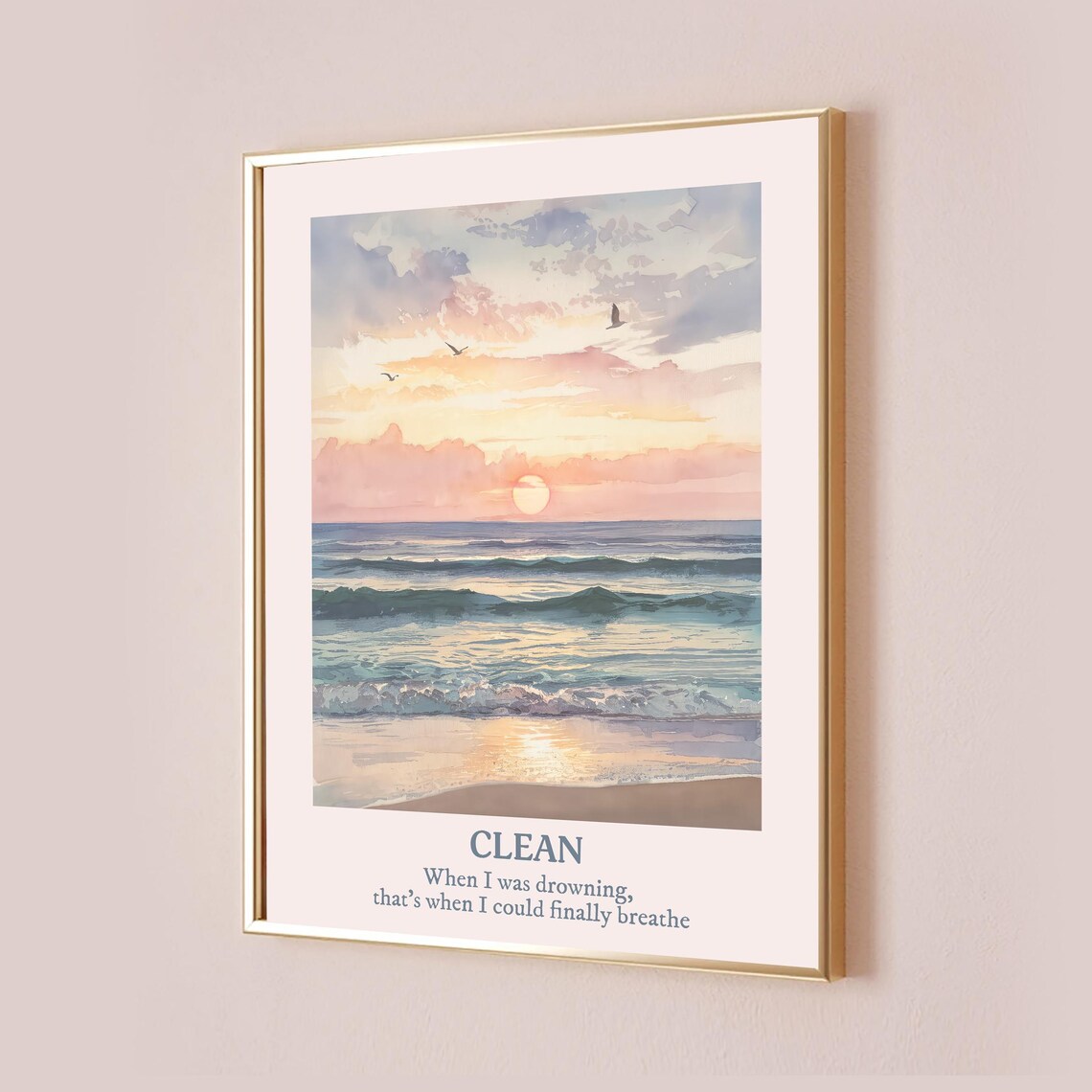 Taylor-Inspired Quote Lyric Poster, Subtle Office Decor
