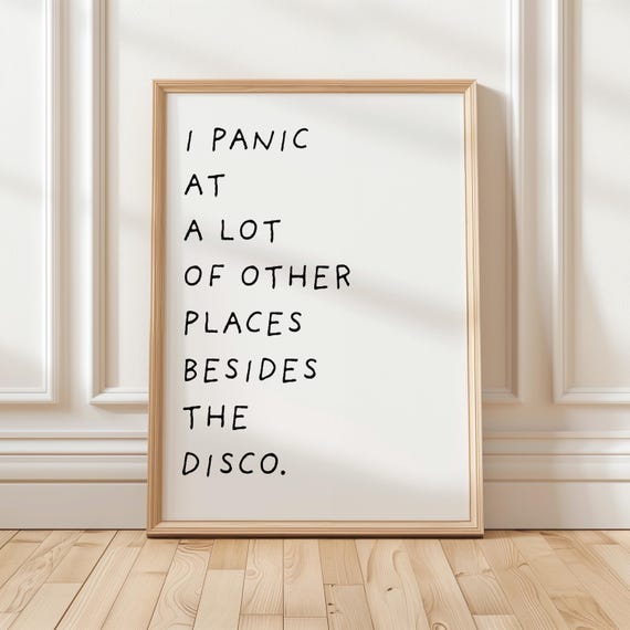 Funny Panic At The Disco Wall Art Rolled Posters For Music Fans Alternative Rock Home Decor Dorm Room Decoration Pop Punk Poster Gift