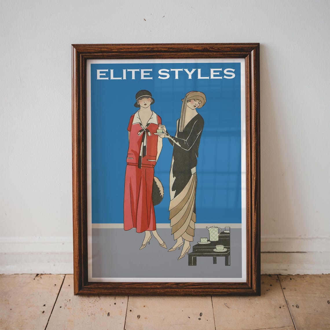 Elite Styles Roaring Twenties Flapper Fashion Deco Glam Poster