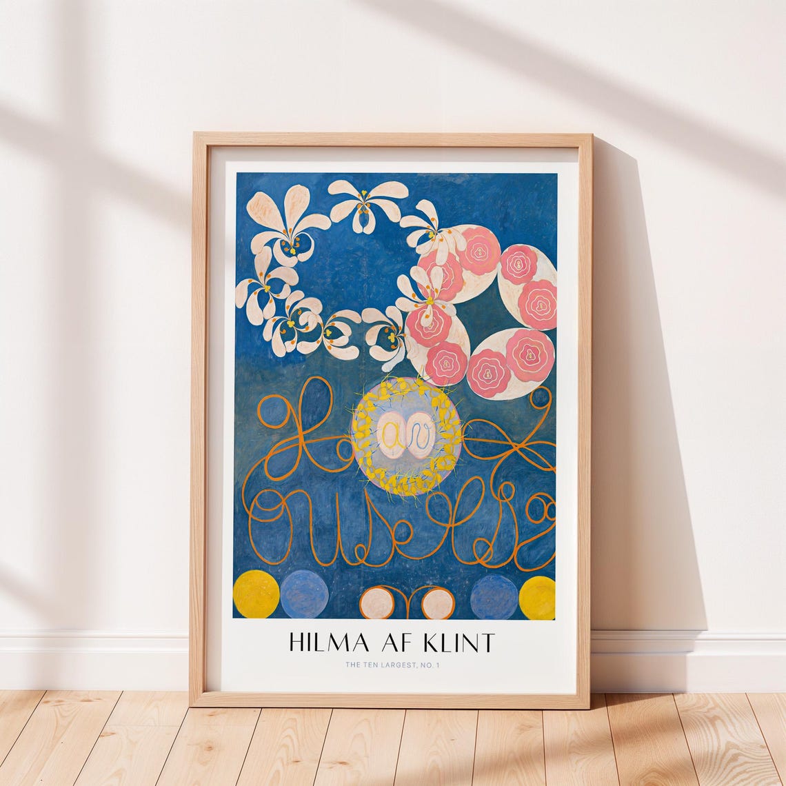 Hilma af Klint Ten Largest No 1 Blue Floral Spiral Spiritualist Poster