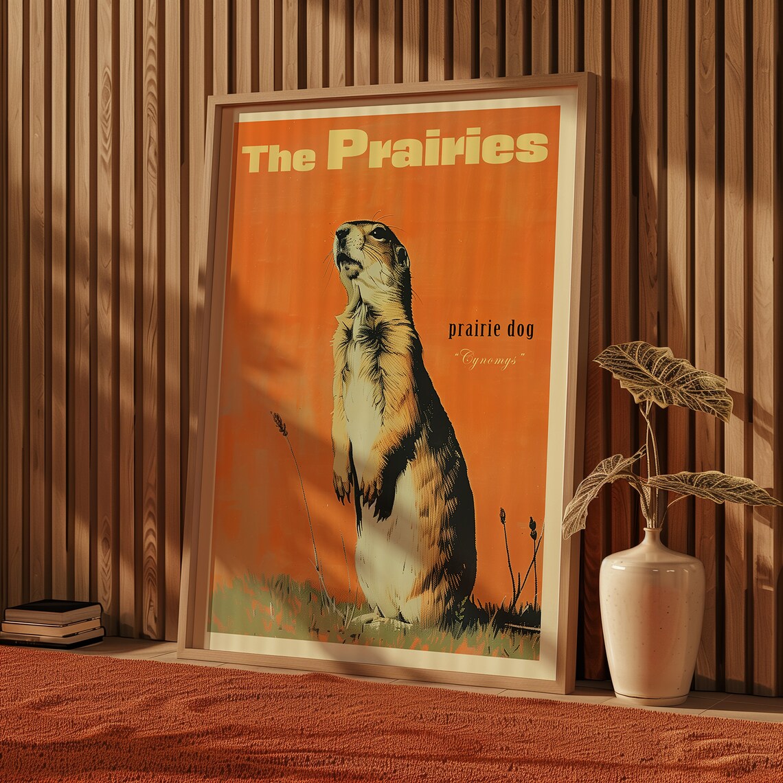 Vintage Prairie Dog Print, Retro Outdoors Poster - Image 5