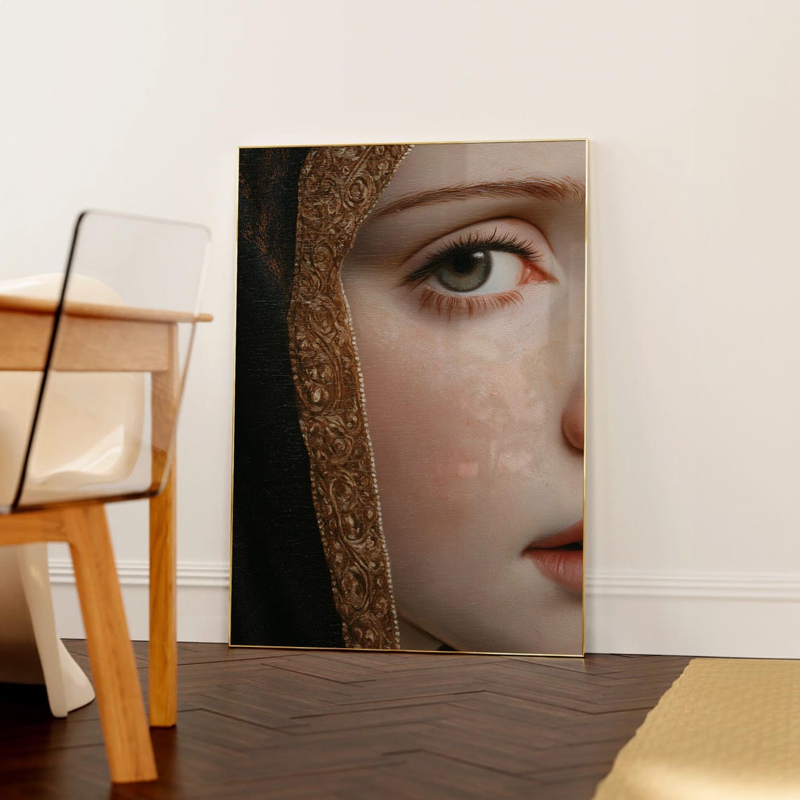 Renaissance Print Oil Painting Antique Painting Eye Painting Detail Baroque Painting Oil Painting Print Museum Quality Poster Print - Image 2