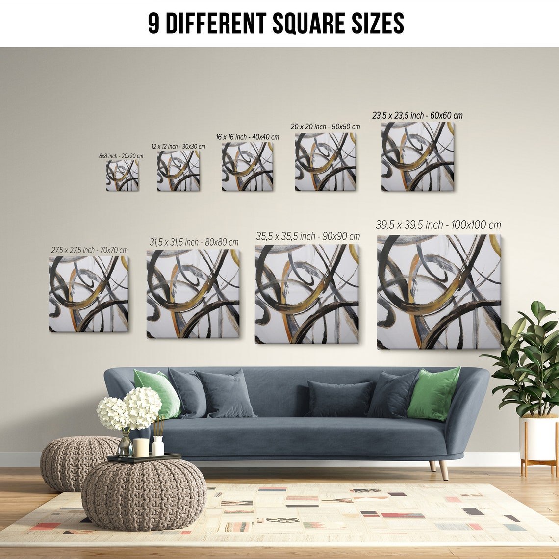 Ring Abstract Wall Art, Abstract Poster - Image 2