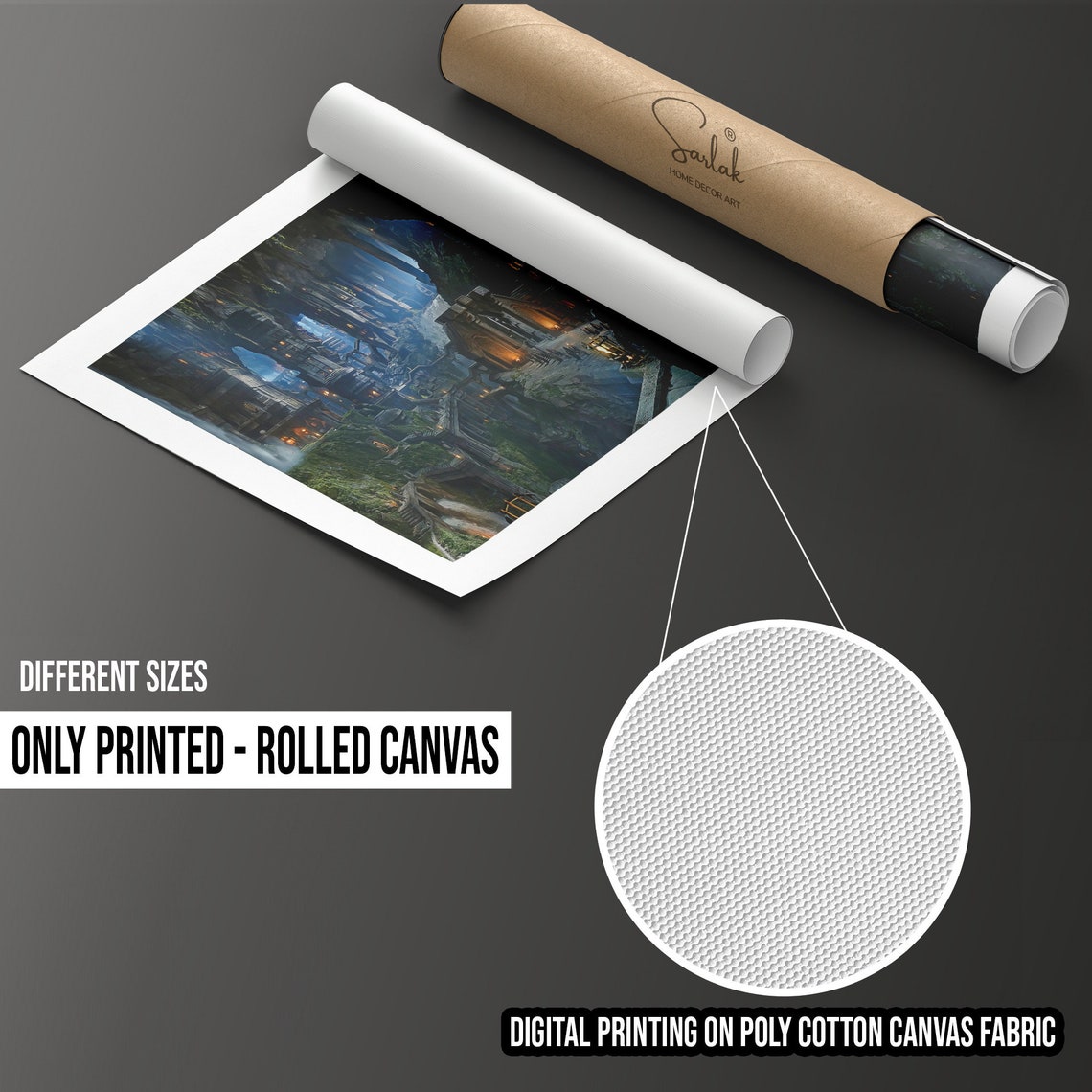 Rings Of Power Oil Printed Lord Of The Rings Oil Printed Rings Of Power Oil Printed Elrond Dwarf Middle Earth Wall Art - Image 3
