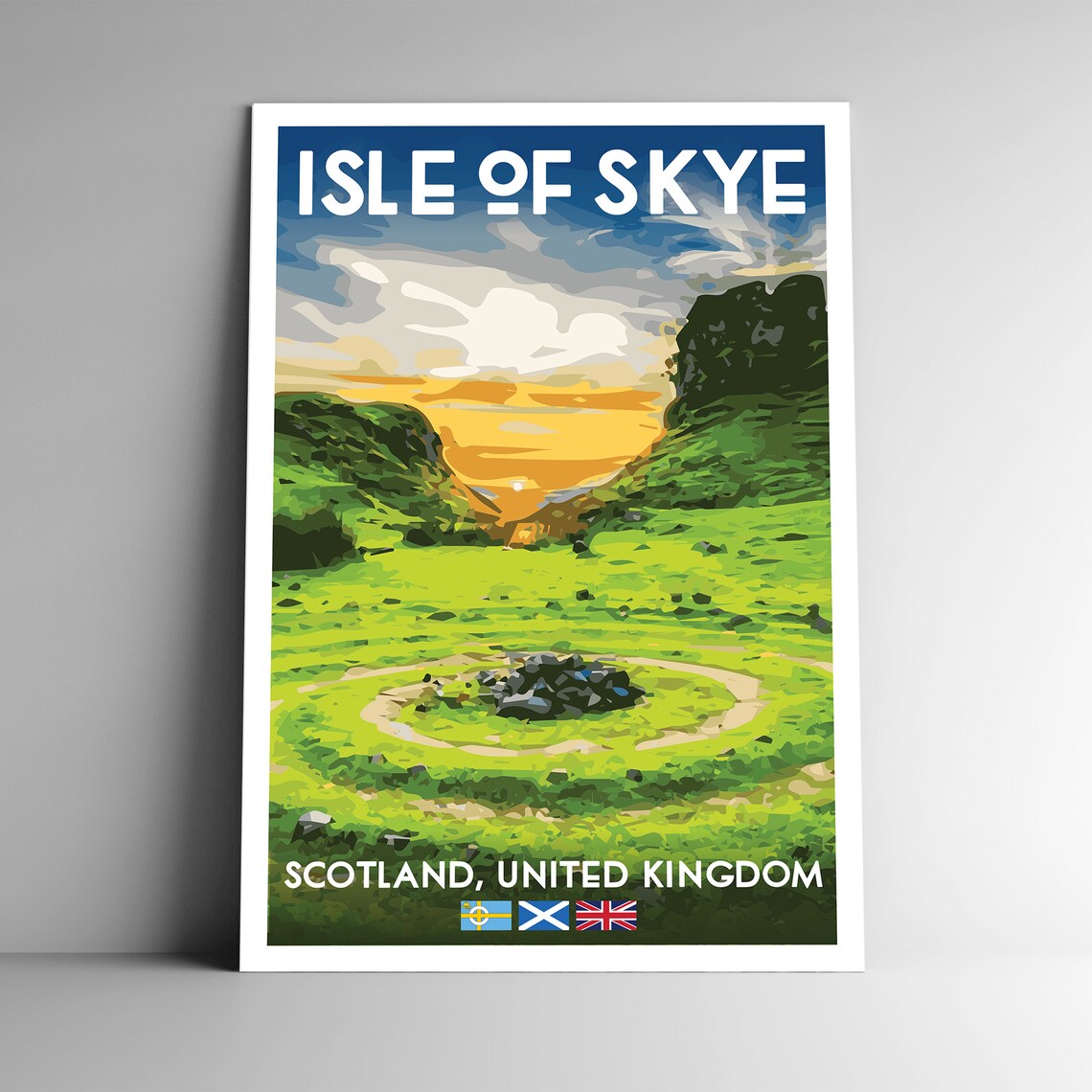 Isle Of Skye Vintage Style Travel Poster
