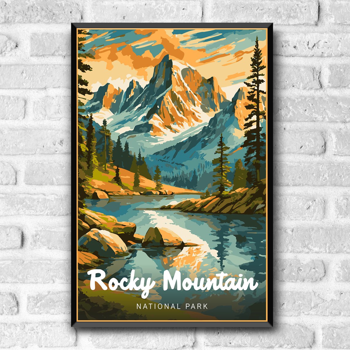 Rocky Mountain National Park Vintage Travel Poster - Image 3