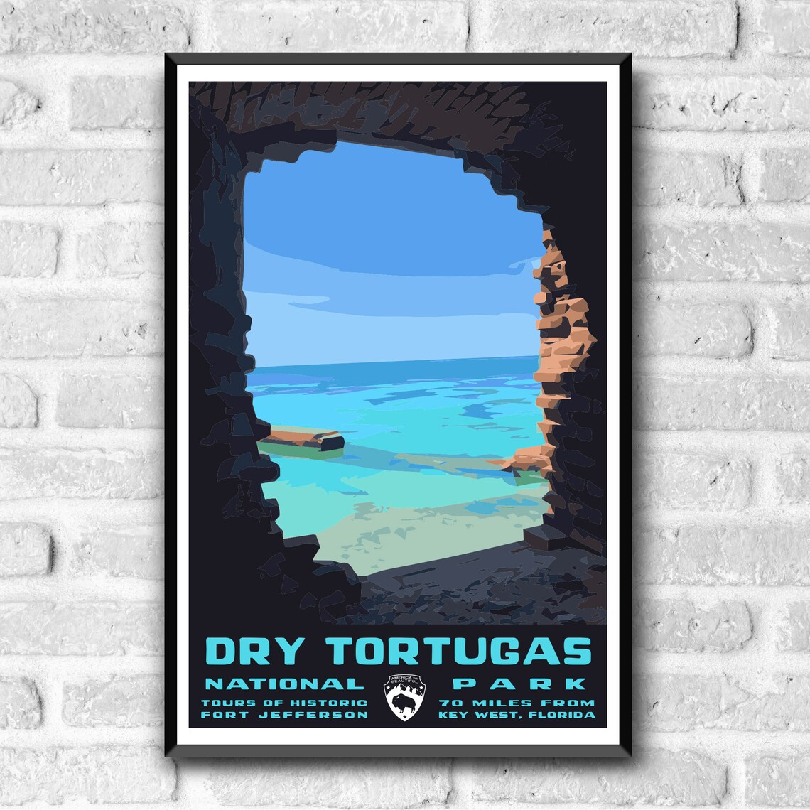 Dry Tortugas National Park Vintage Travel Poster - Image 2