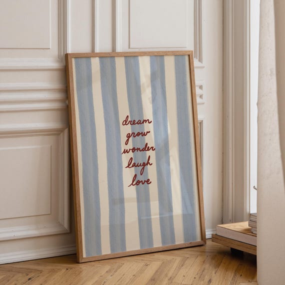 Live Laugh Love Minimalist Home Decor, Art Print