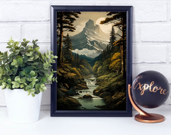 Highland Sunrise Poster Print Wall Dcor