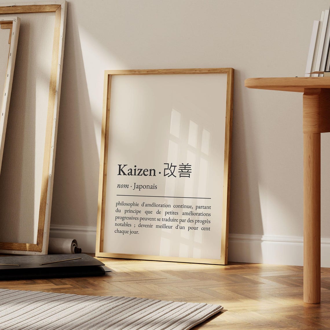Kaizen Japanese Definition French Philosophy Continuous Growth Poster - Image 4