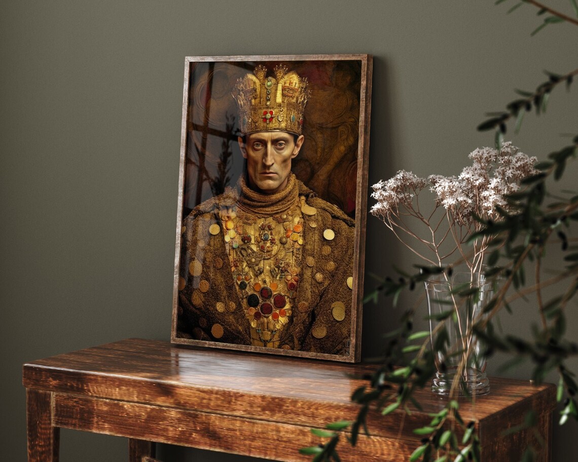 Henry V Inspired by Gustav Klimt Art Print, Poster