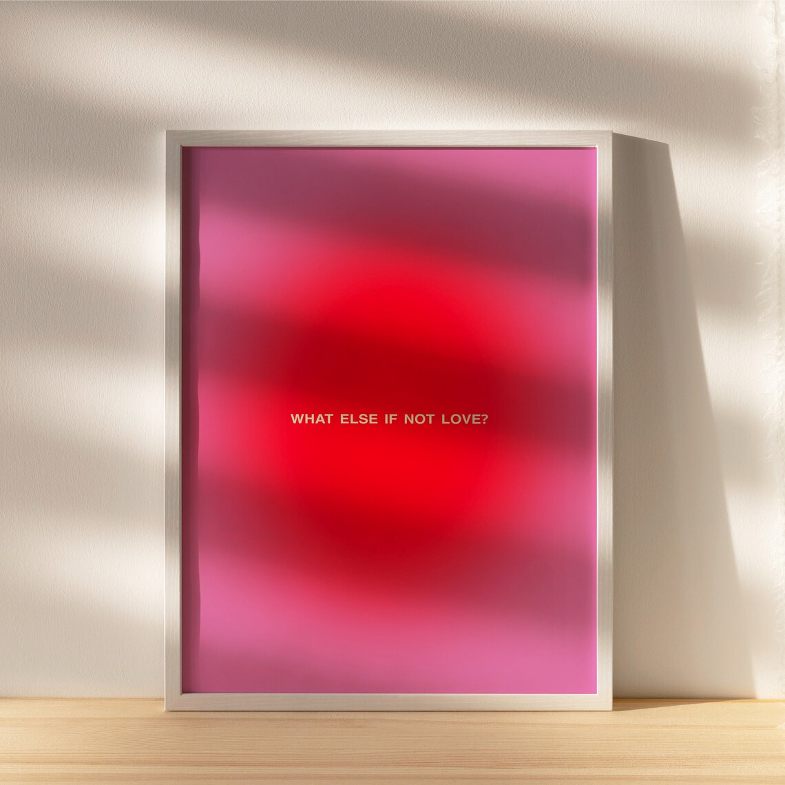 Pink and Red Aura Poster Print, Bedroom Wall Art - Image 3