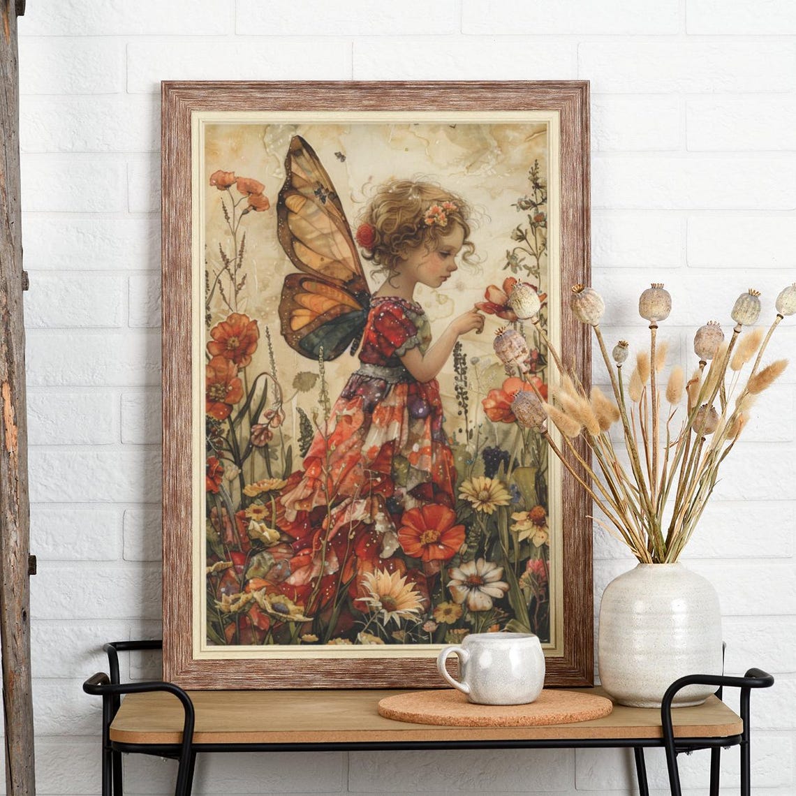 Wildflower Fairy Iii Printposter Flower Faerie Watercolor Wall Art Fantasy Decor For Bedroom Office Living Laundry Room Or Nursery - Image 5