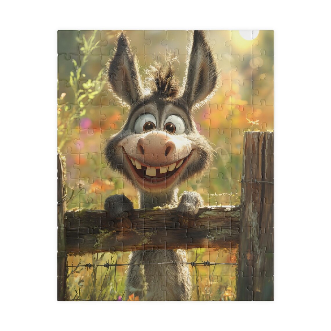 Happy Donkey In A Field, Fun Farm Animal Puzzle - Image 5