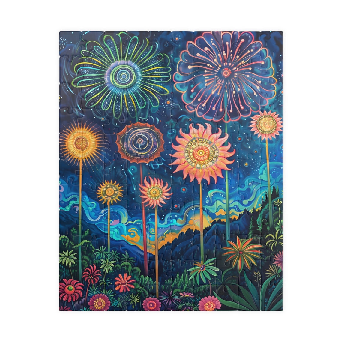 Tropical Firework Dream Iii Jigsaw Puzzle Tech Free Fun Activity Great Gift For Birthdays Paitents And Nursing Homes - Image 5
