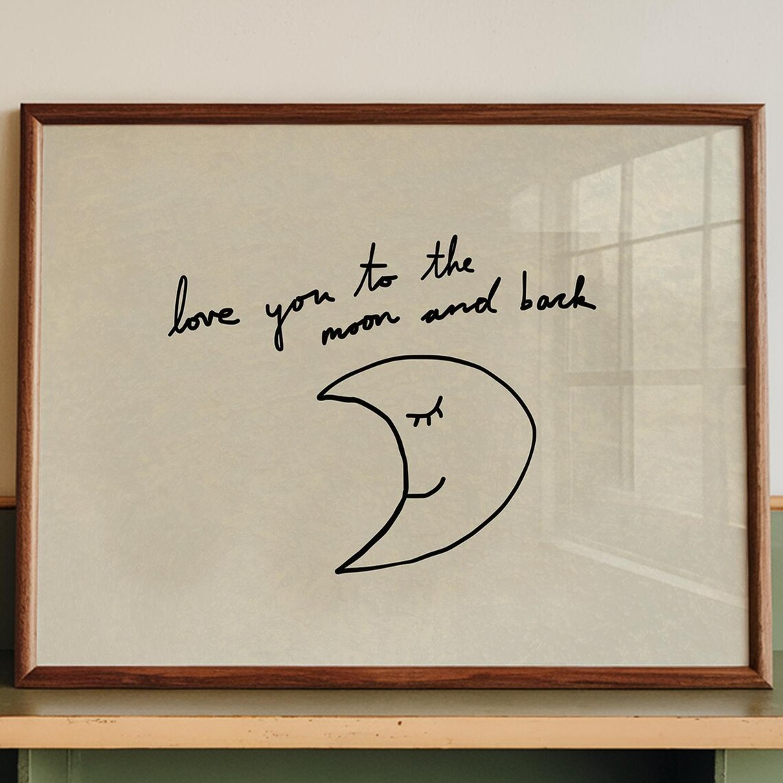 Love You To The Moon And Back Poster Print