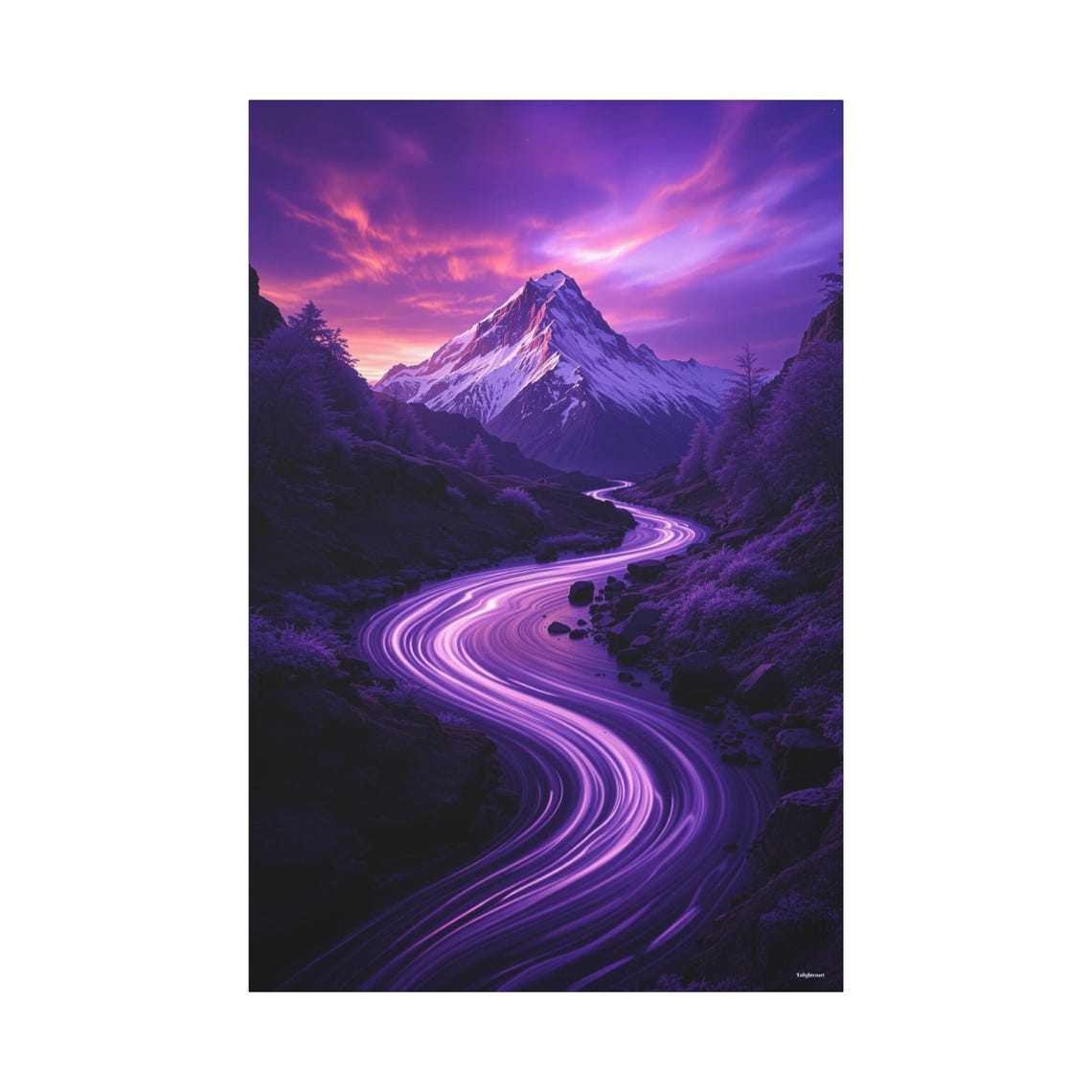 Enchanting Mountain Nature Art Print - Image 3
