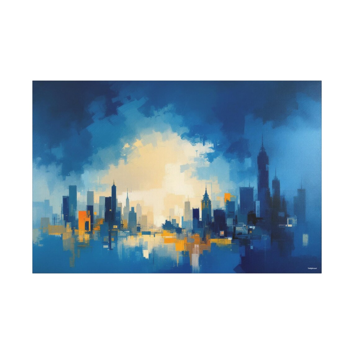 Modern Skyline, Contemporary City Art Print - Image 3