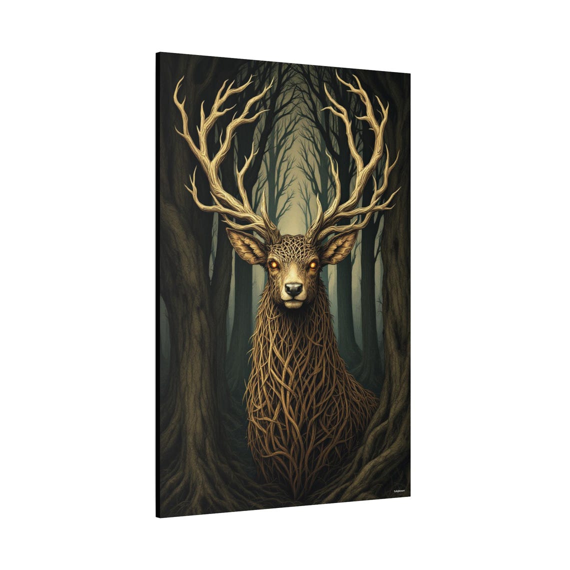 Magical Stag - Modern Art Print - Image 2