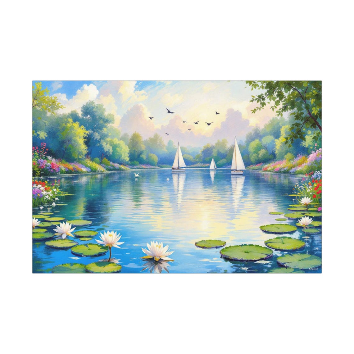 Calming Sail - Abstract Modern Art - Image 3