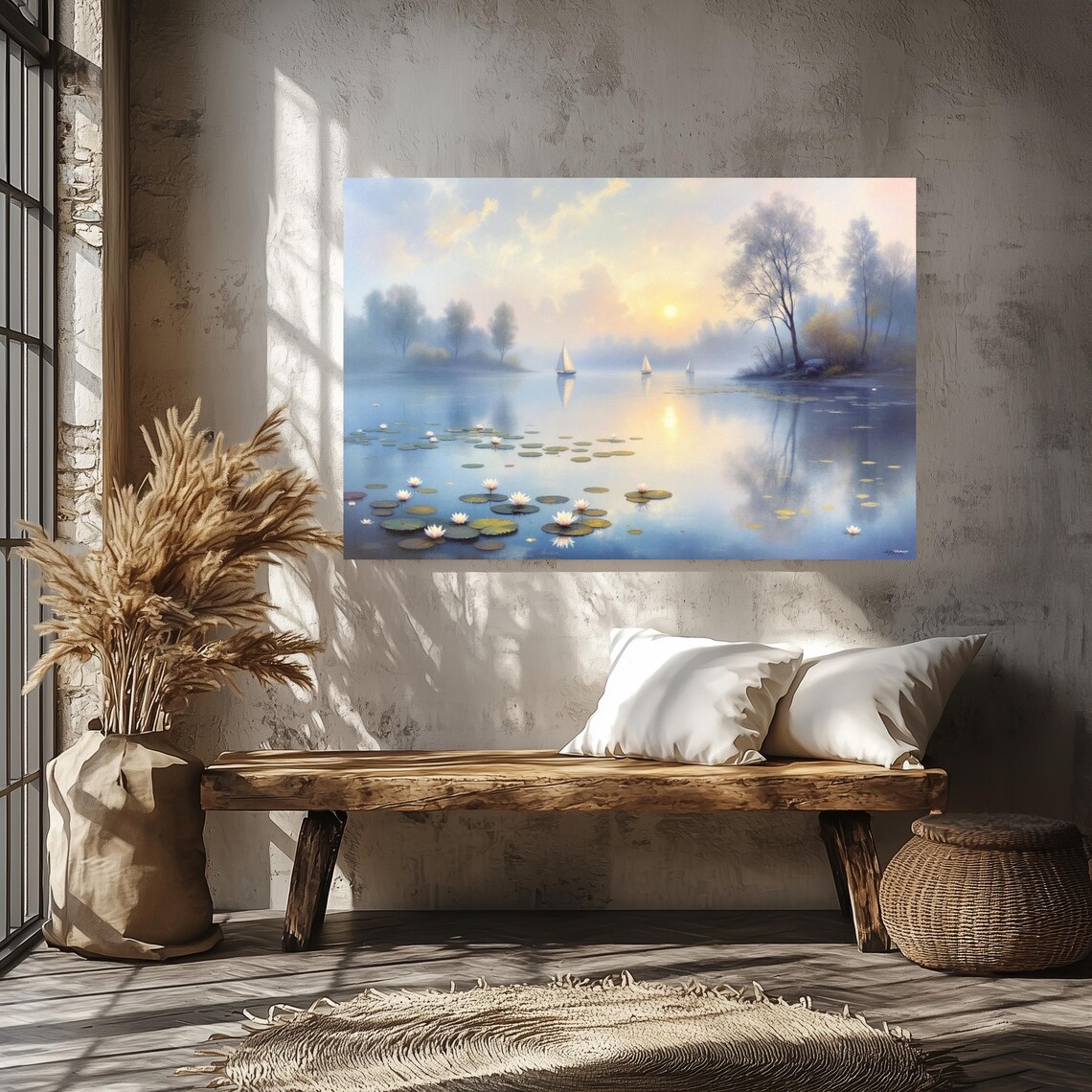 Enchanted Waterscape - Abstract Art Print