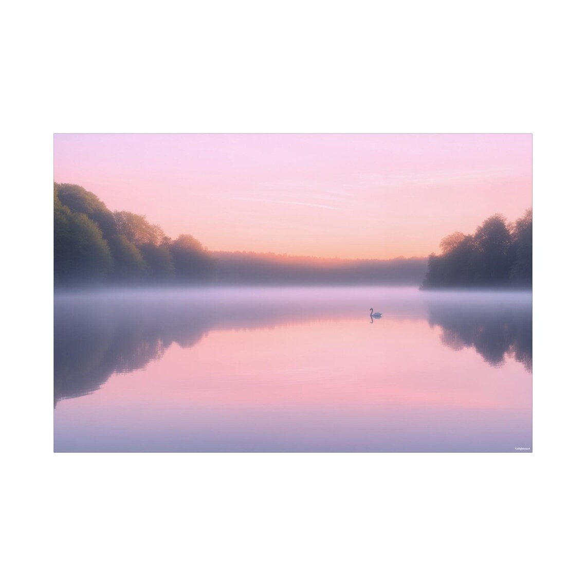 Pastel Morning Reflections, Abstract Art Print - Image 3