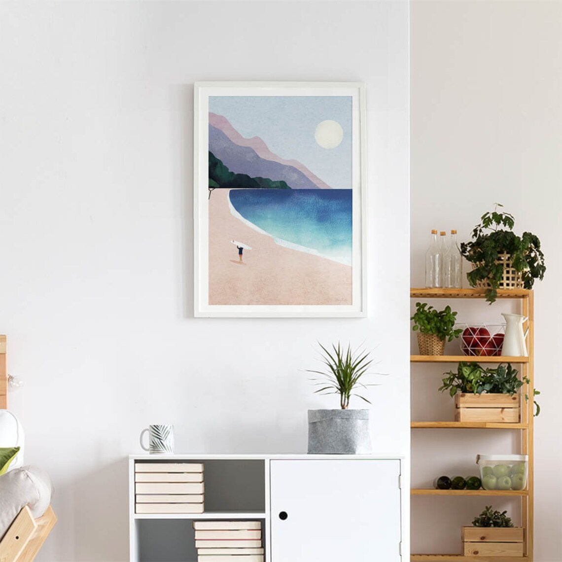 Surf Beach II by Henry Rivers, Summer Travel Poster - Image 4