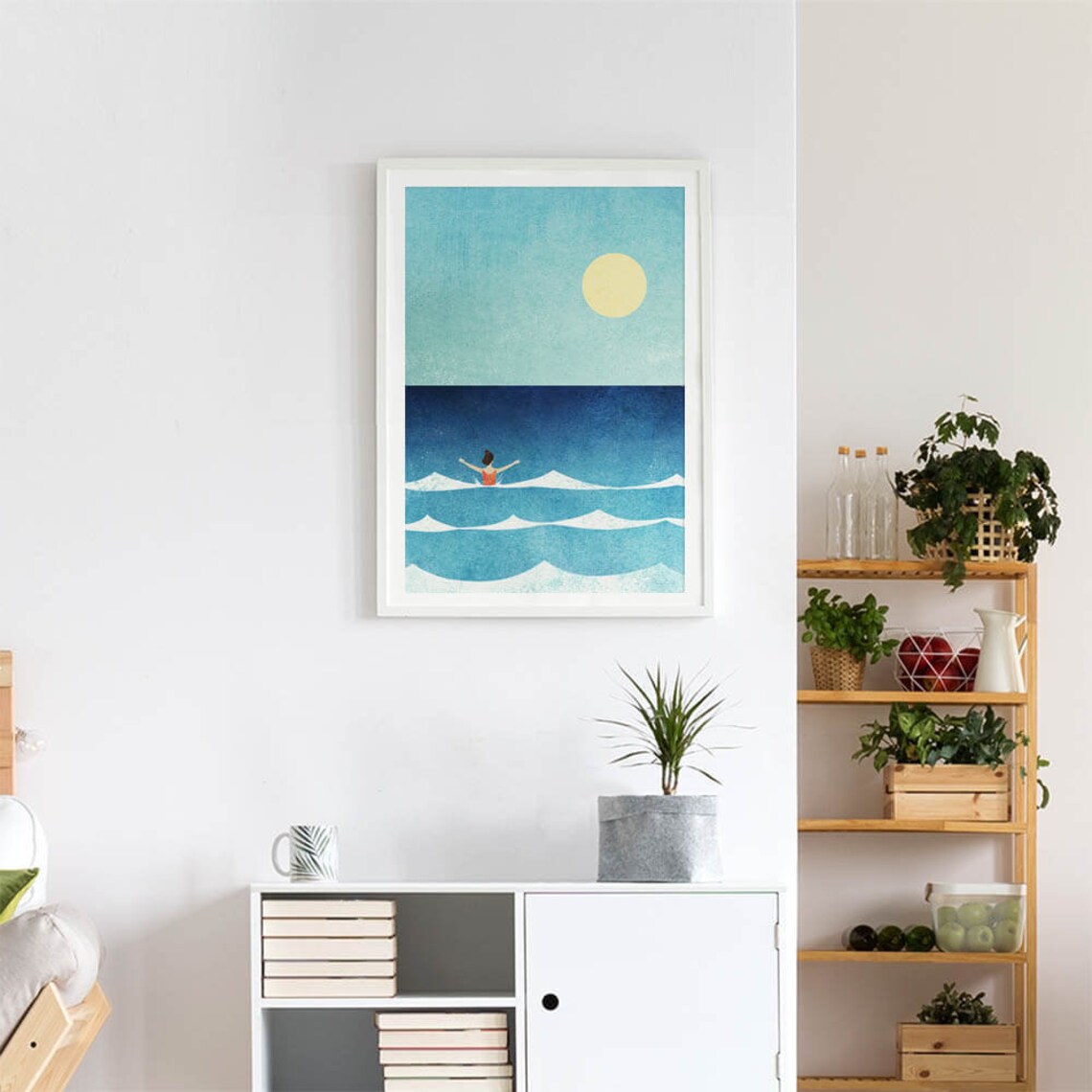 Sea Swim II by Henry Rivers, Coastal Art Print - Image 4