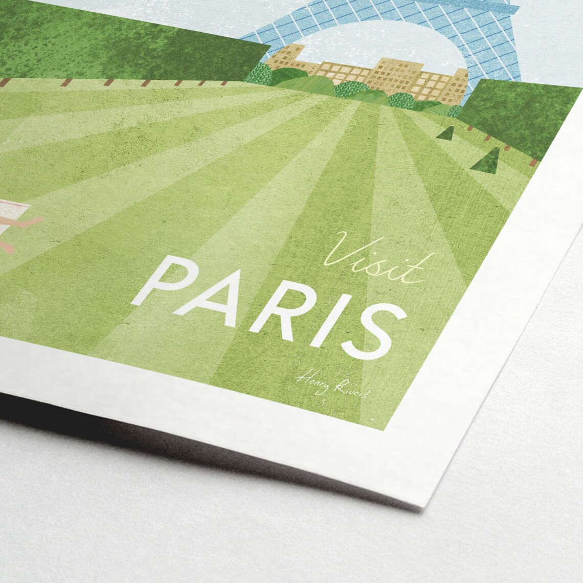 Paris Travel Poster Print, Minimalist Vintage Retro - Image 2
