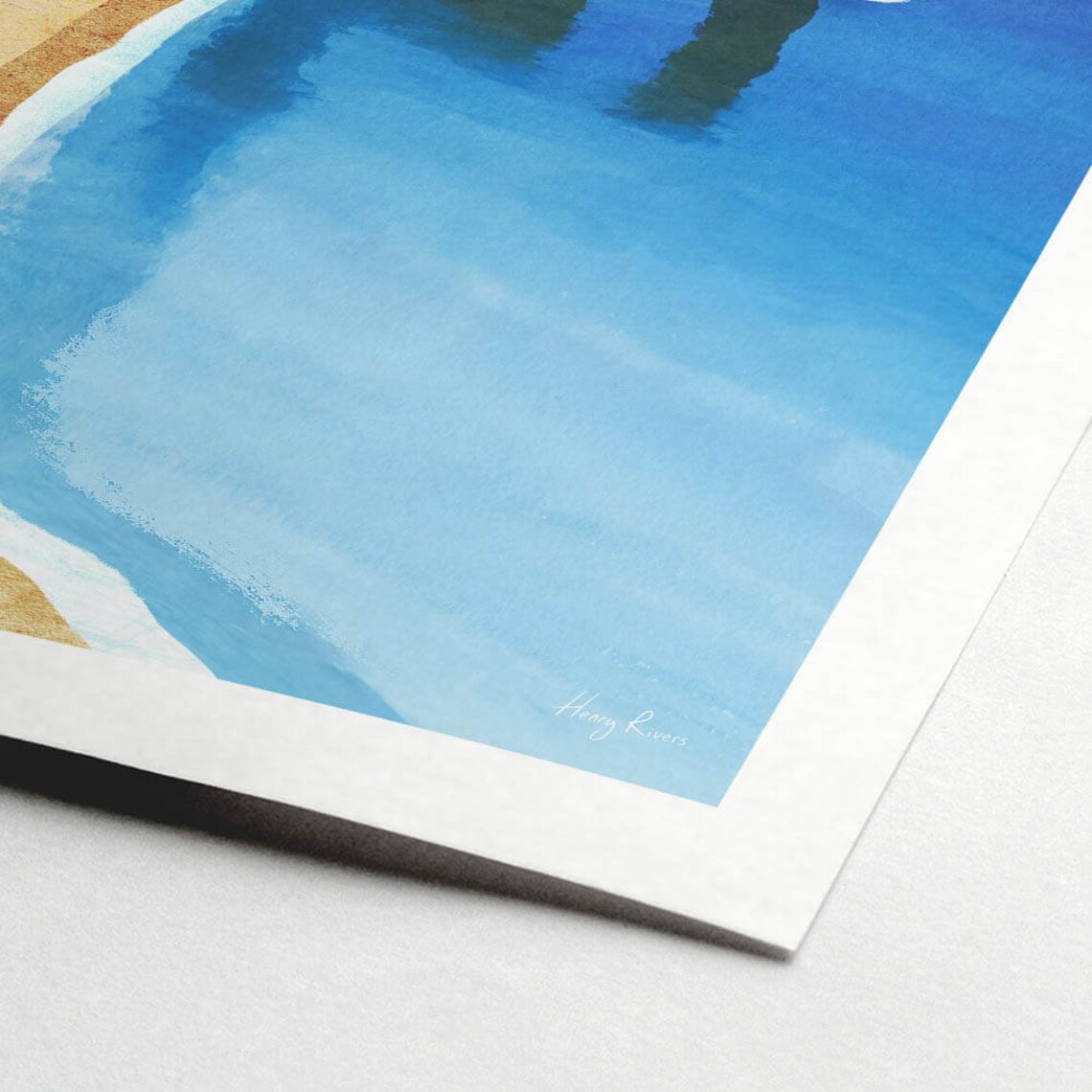 Dorset Durdle Door Beach Poster Print, Henry Rivers - Image 2
