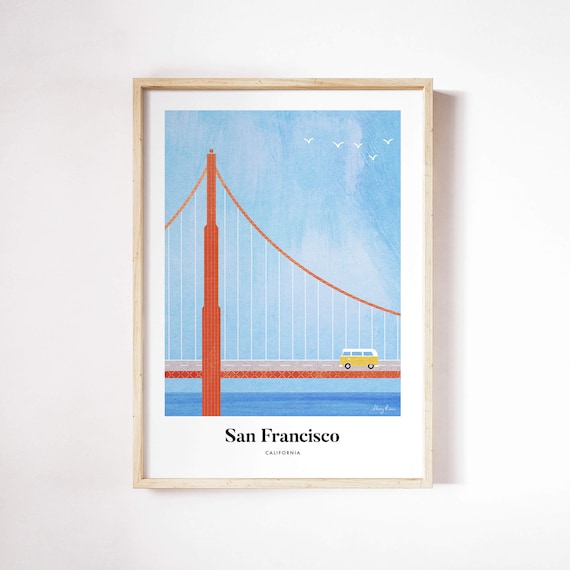 Henry Rivers San Francisco Travel Poster Art Print
