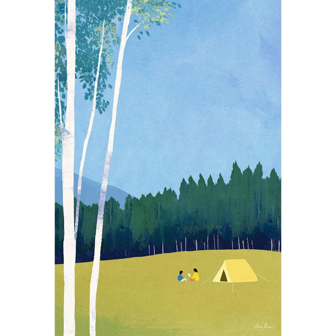 Camping In The Forest Print, Henry Rivers - Image 3