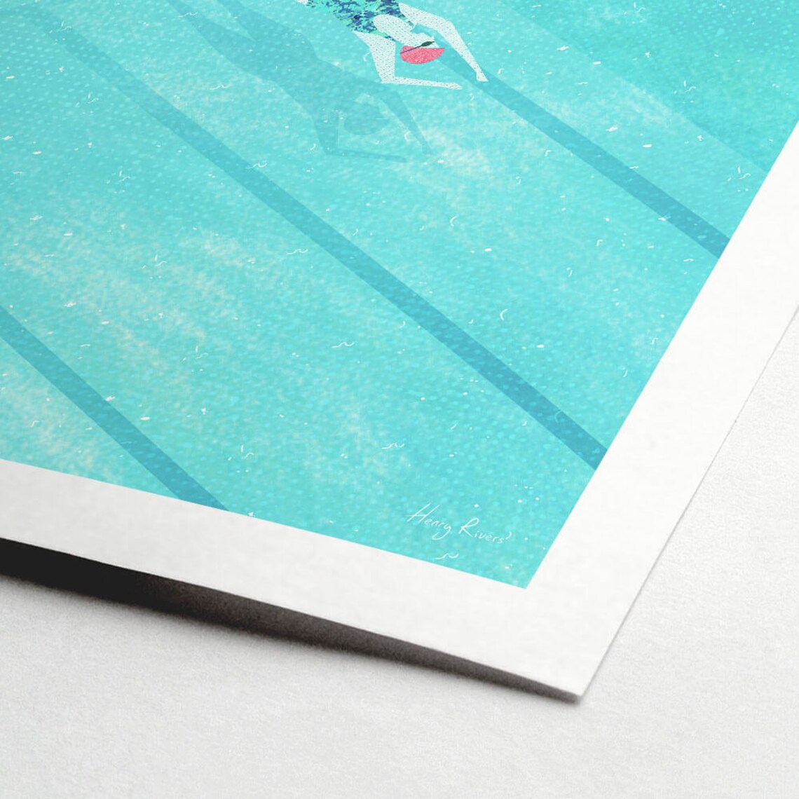Bondi Icebergs Pool Art Print, Henry Rivers - Image 2