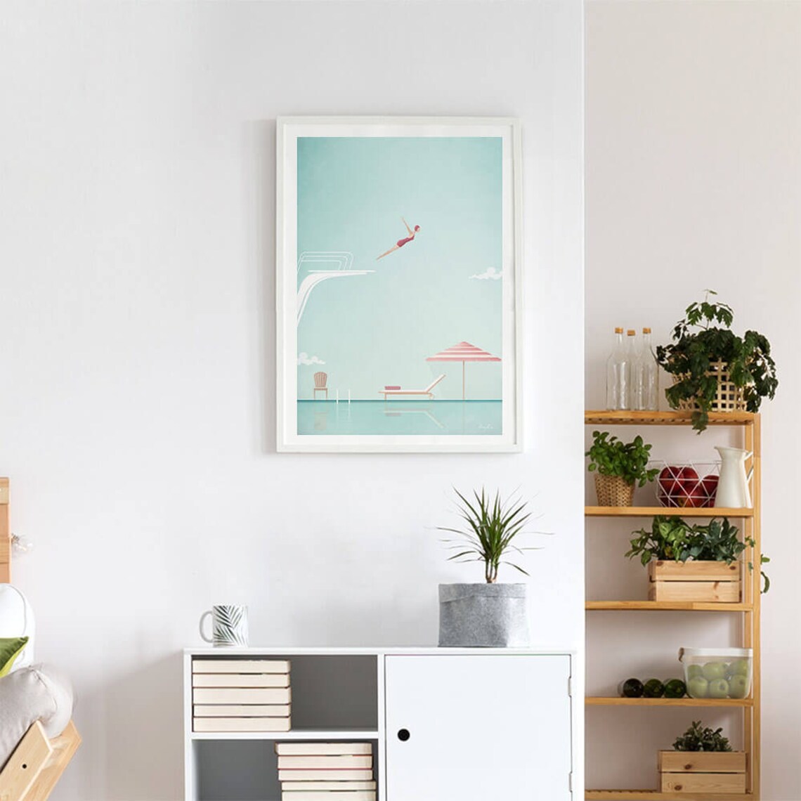 Henry Rivers Swimming Pool II Poster Print - Image 4