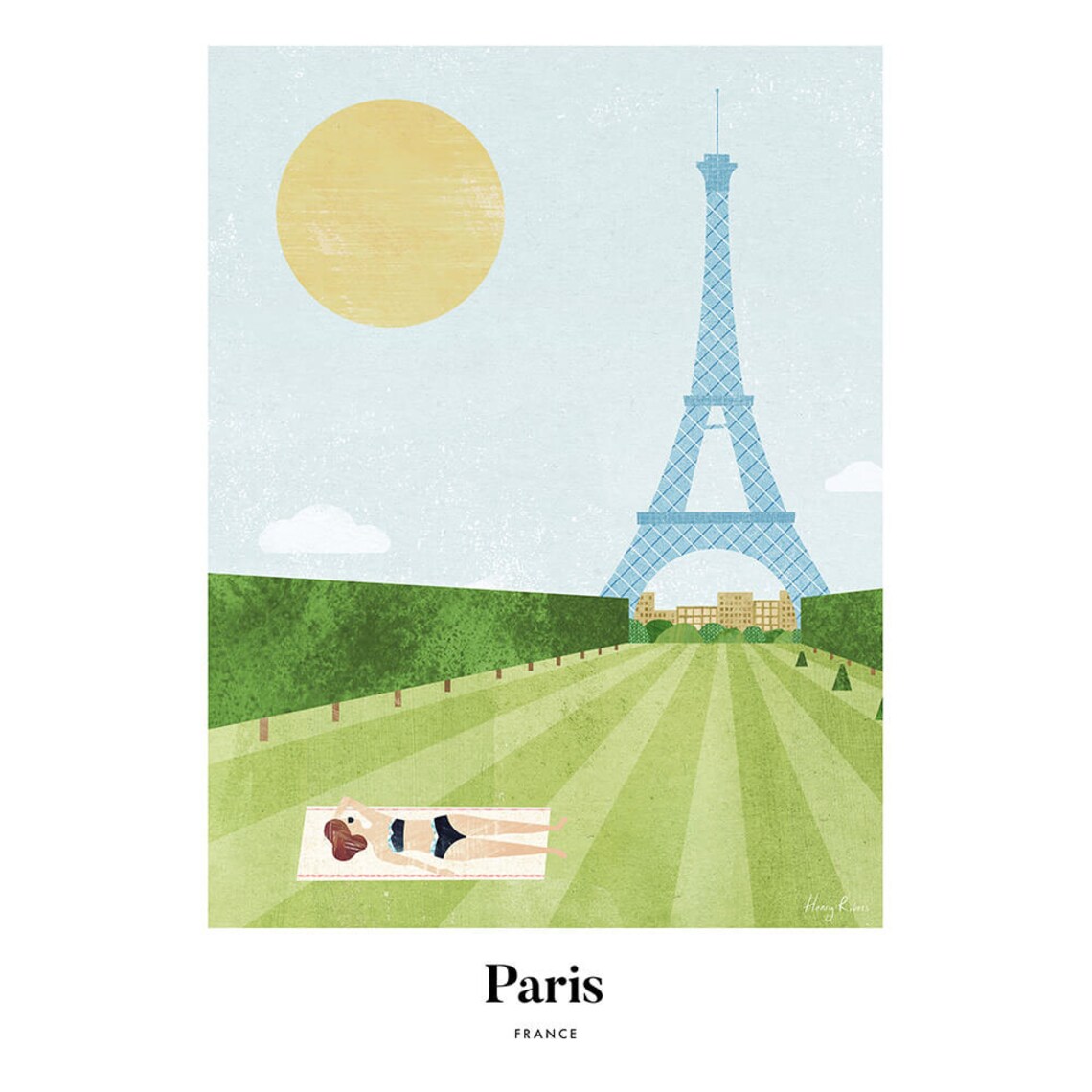 Paris Print By Henry Rivers, Travel Poster Art - Image 3