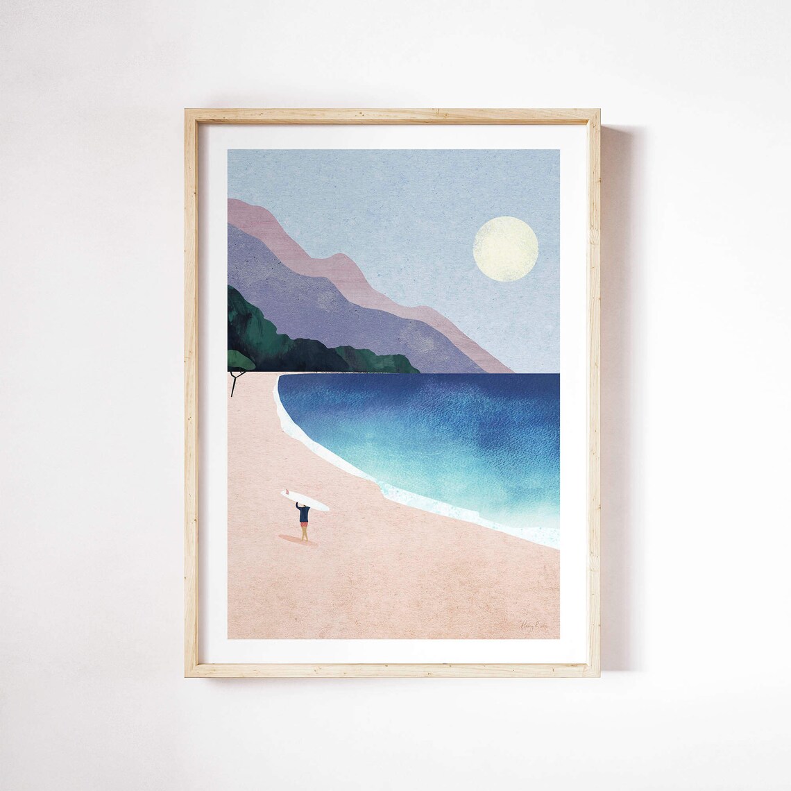 Surf Beach II by Henry Rivers, Summer Travel Poster