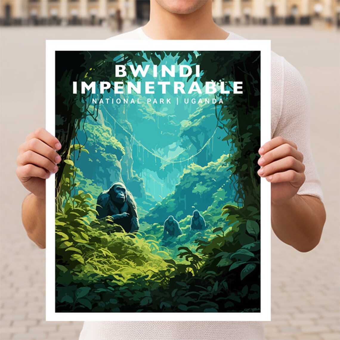 Bwindi Impenetrable National Park Uganda Travel Poster