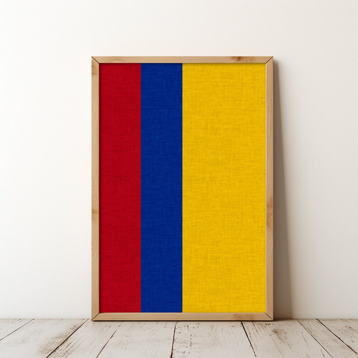 Colombia Colombian Flag Travel Poster, Wall Art