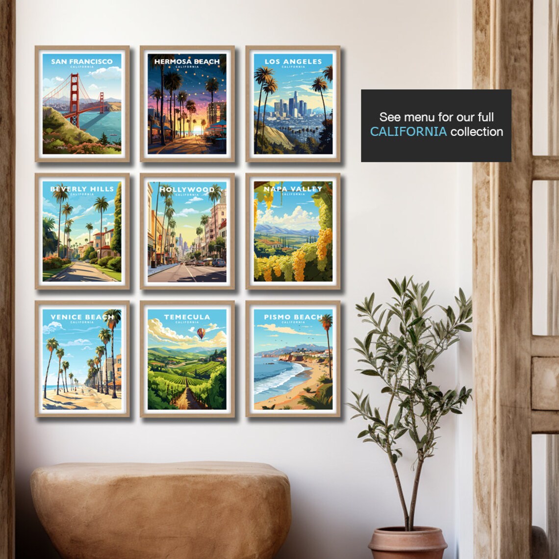 San Francisco Bay Golden Gate Bridge Travel Poster - Image 2