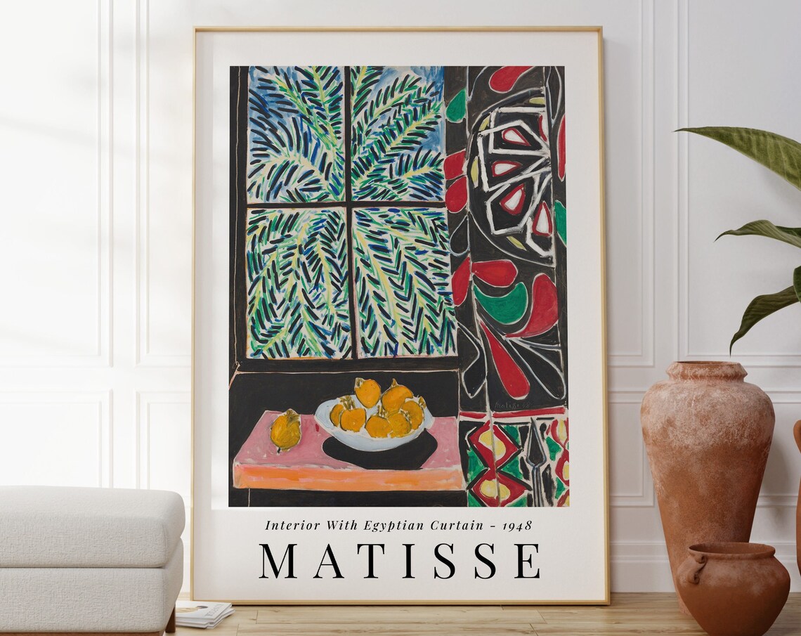 Matisse-Inspired Abstract Art Print, Modern Decor