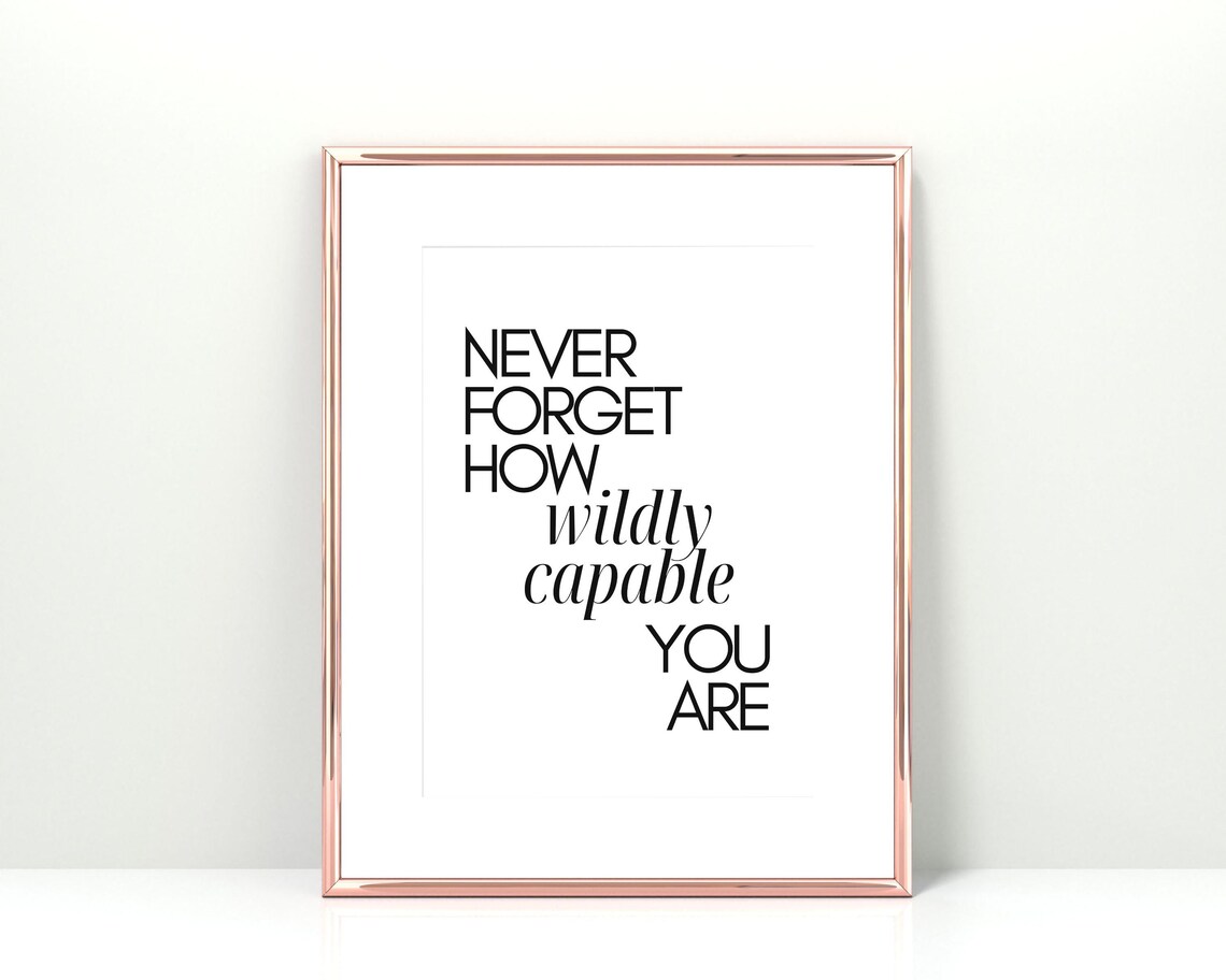 Affirmation Poster Print, Positive Self Affirmation