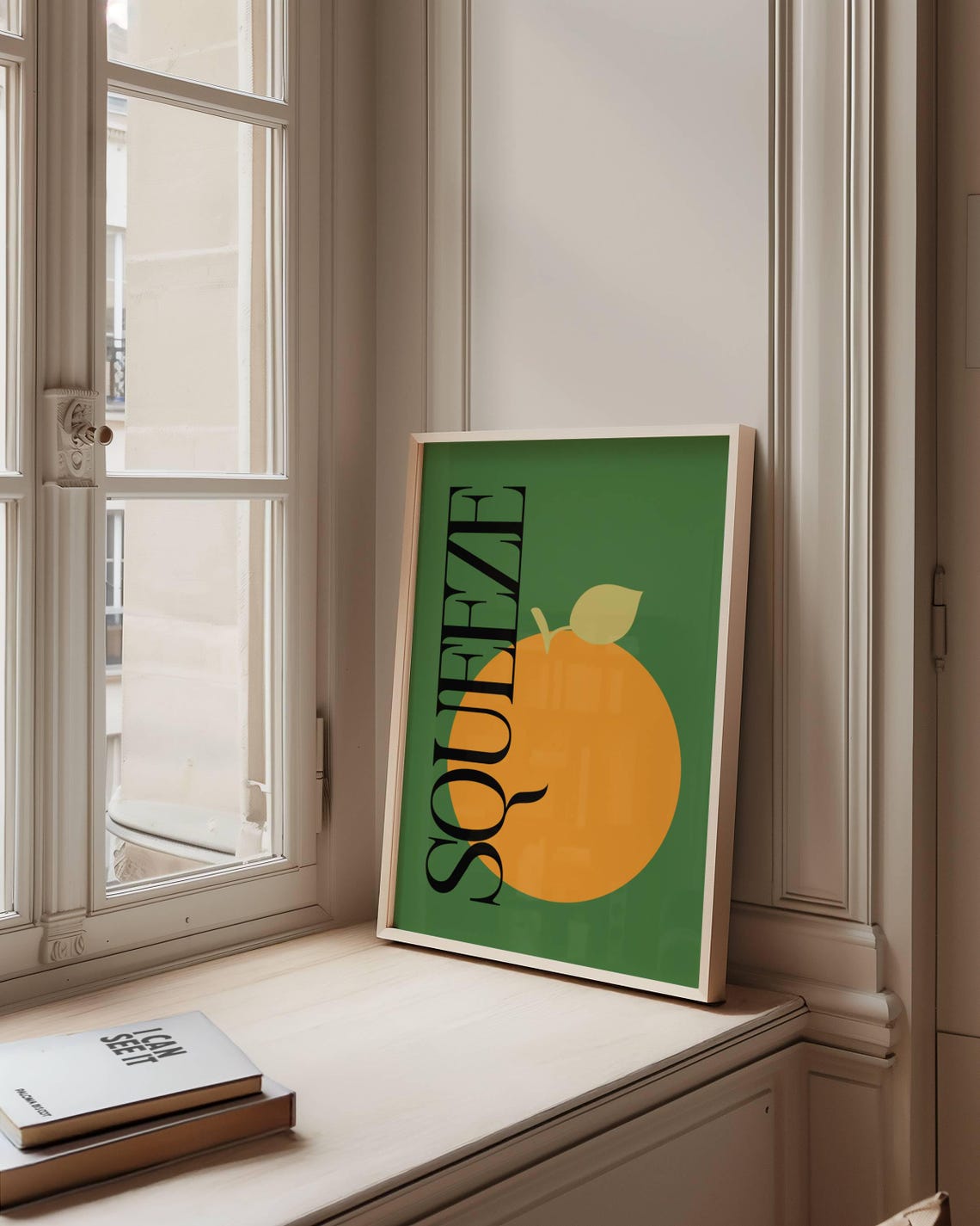 Modern Abstract Fruit Art Print Colourful Minimalist For Mid Century Wall Decor - Image 3