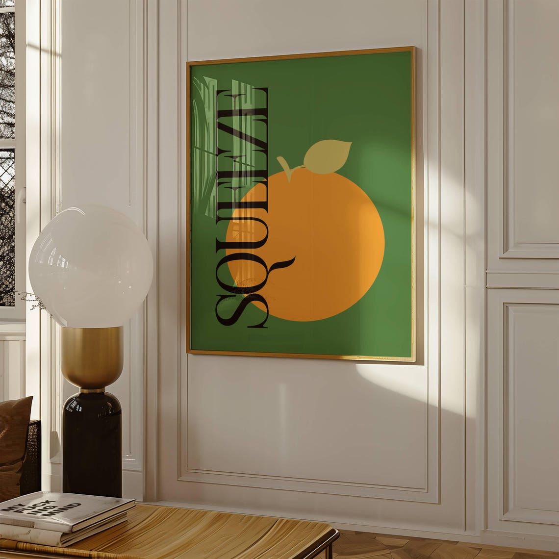 Modern Abstract Fruit Art Print Colourful Minimalist For Mid Century Wall Decor - Image 5