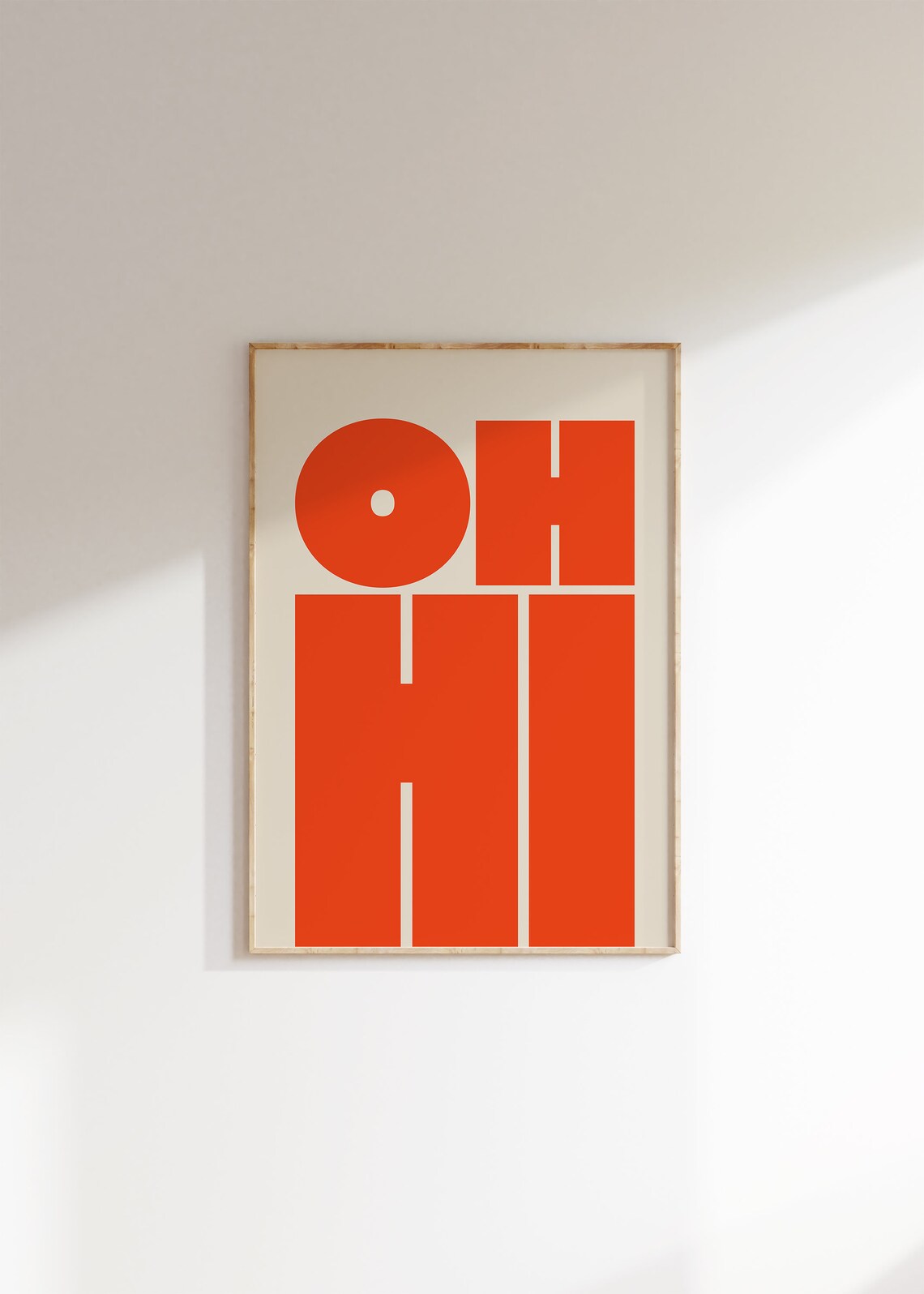 Oh Hi Modern Typography Art Print - Image 2