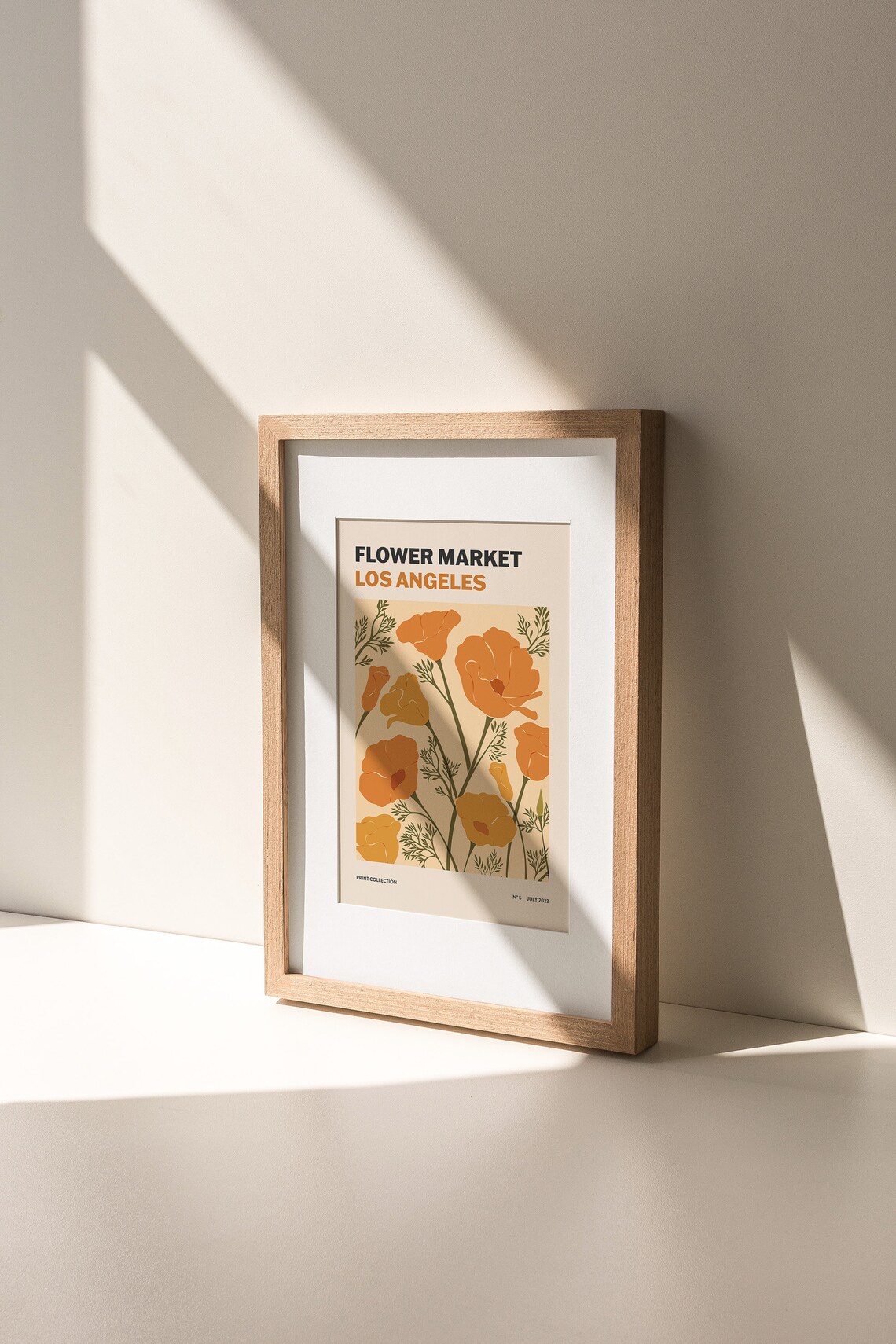 Flower Market Poppies Abstract Botanical Art Print - Image 2