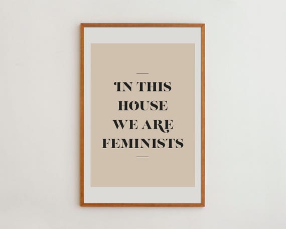 Feminist Motivational Typography Art Print