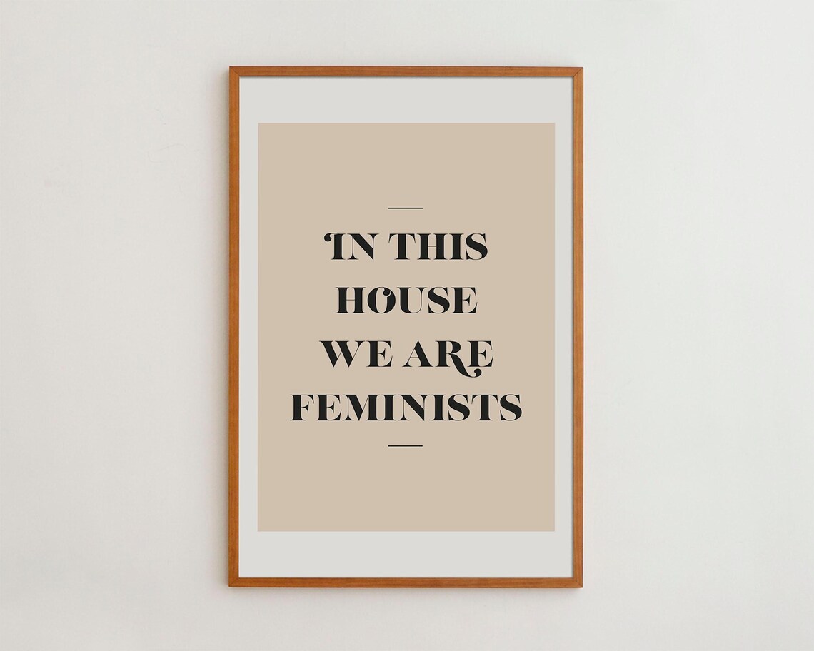 Feminist Motivational Typography Art Print