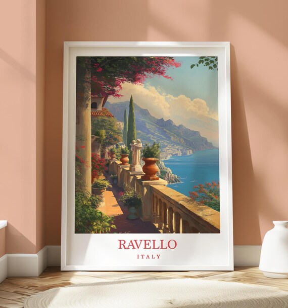 Ravello Location Poster - Italy Travel Poster