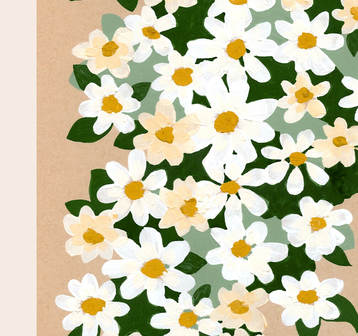 Daisy Art Print, Spring Flower Wall Decor - Image 2