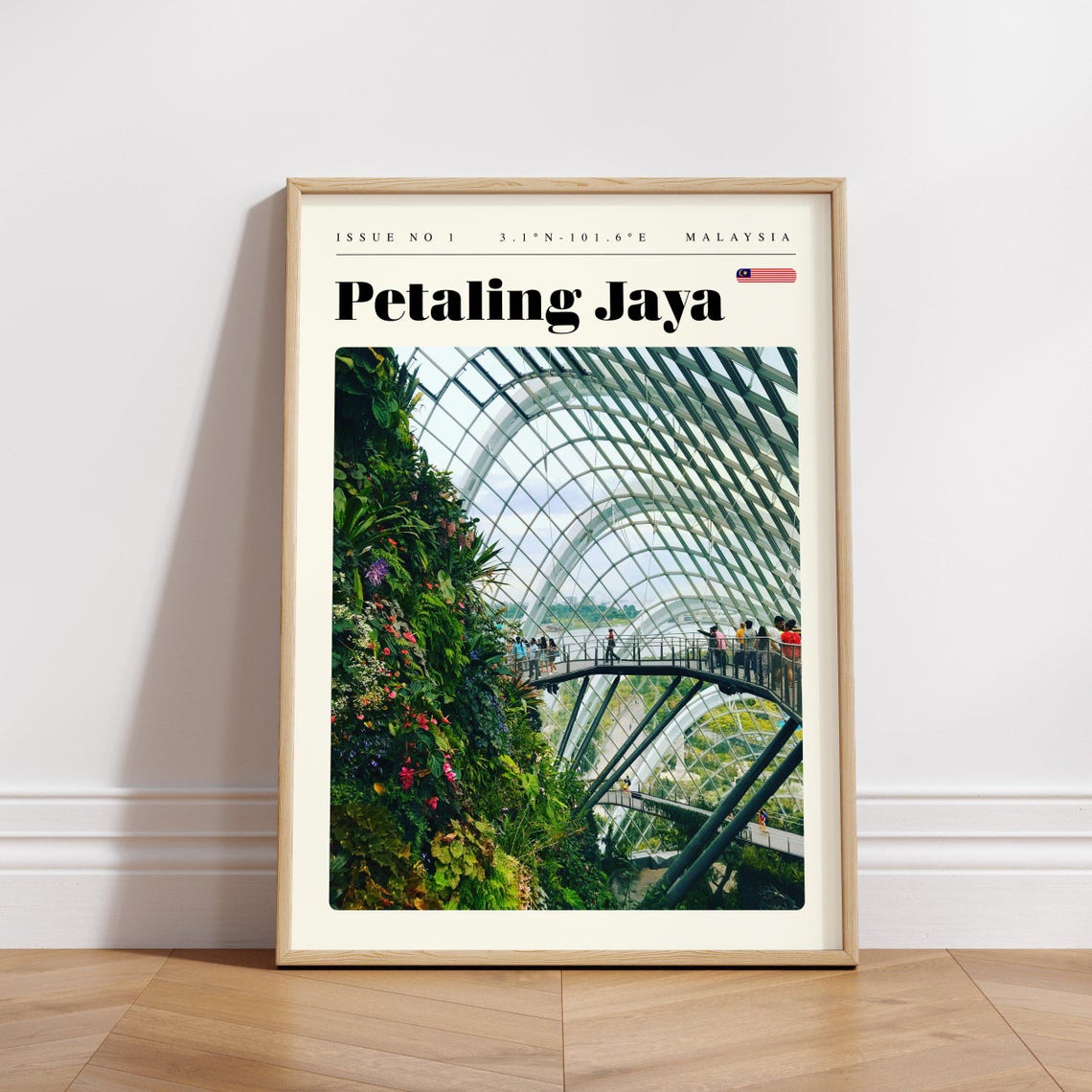Petaling Jaya Malaysia Glass Conservatory Garden Dome Travel Poster - Image 3
